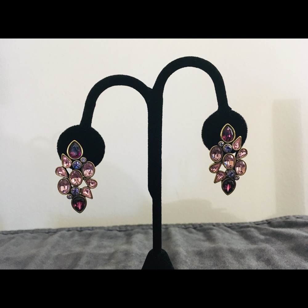LaVintage Antique Swarovski Clip on Pair